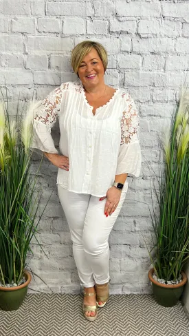 EMMA Embroidery Lace Shirt
