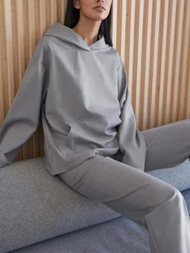 Fashion Casual Long-sleeved Hooded Loose Two-piece Suit