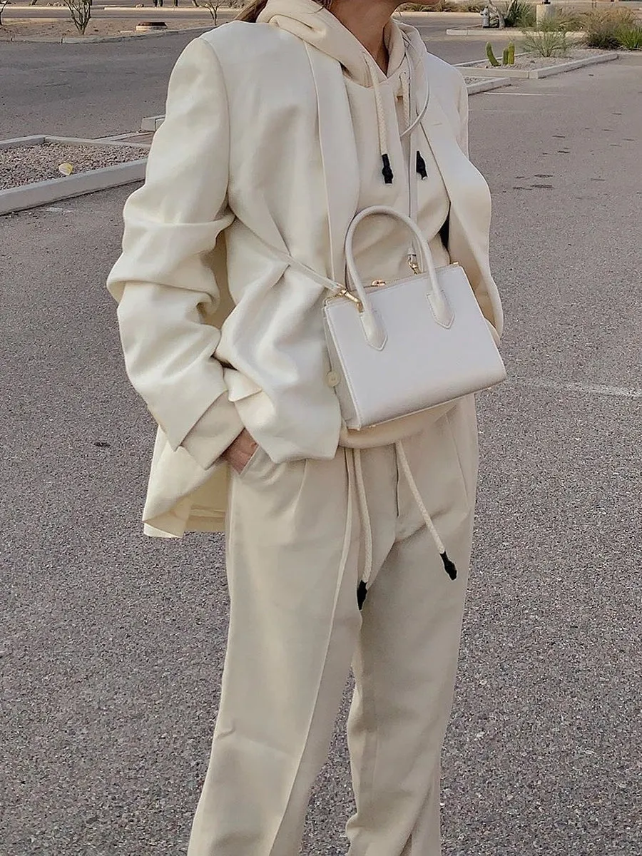 Fashion Hooded Casual Loose Two-piece Suit