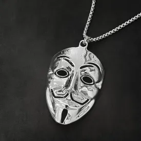 Fashionable titanium steel mask necklace