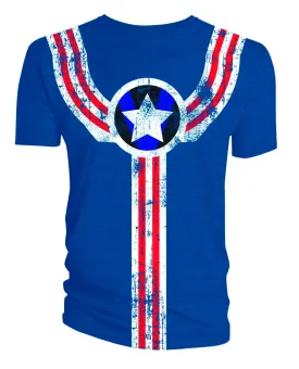 Fighting American Uniform Blue T-Shirt Large