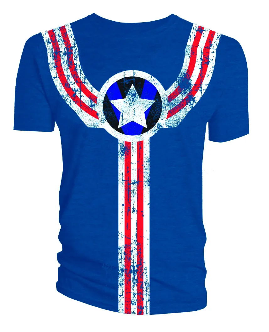 Fighting American Uniform Blue T-Shirt Large