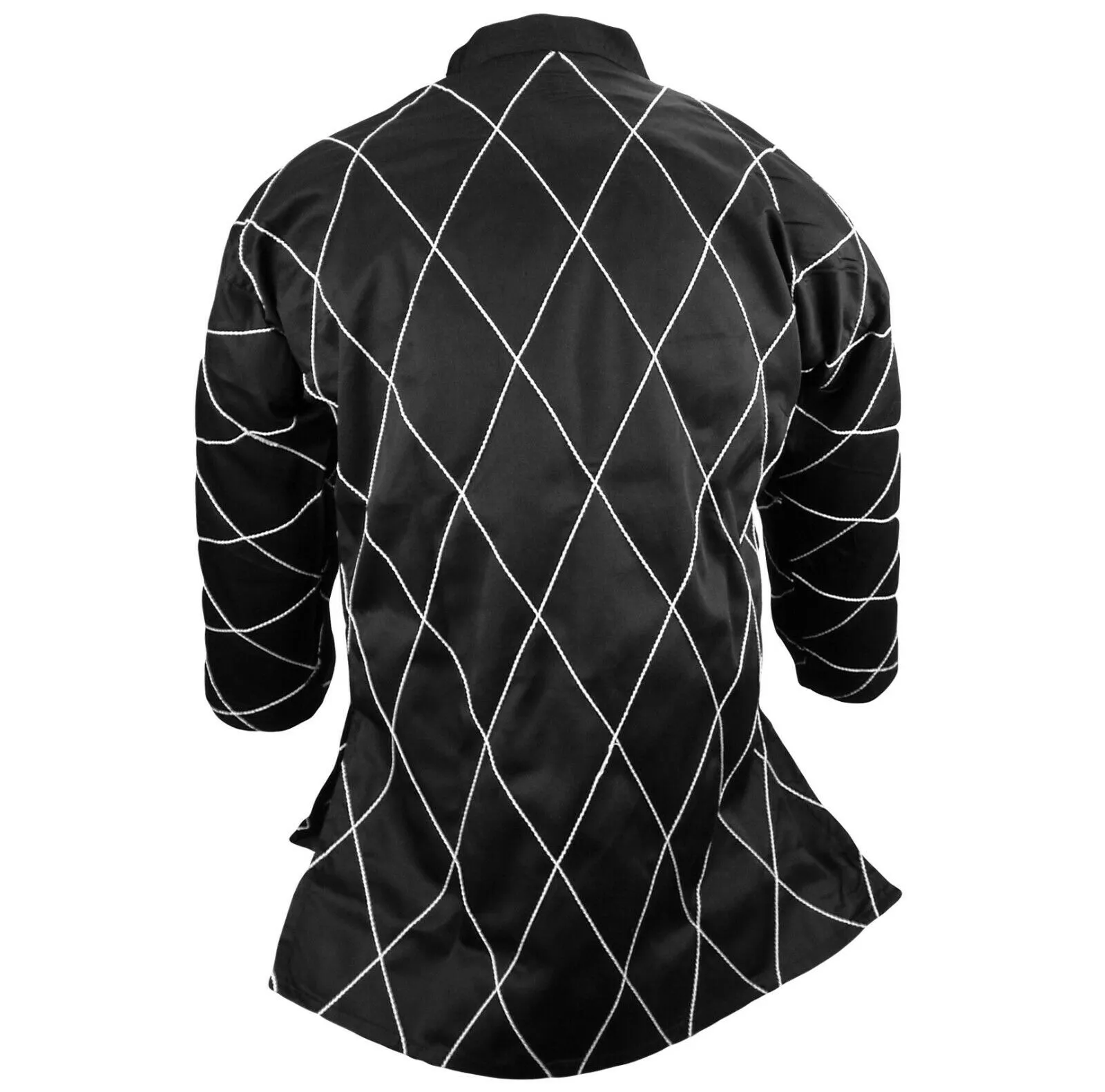 Hapkido Uniform, 8 oz., Black w/ White Stitches