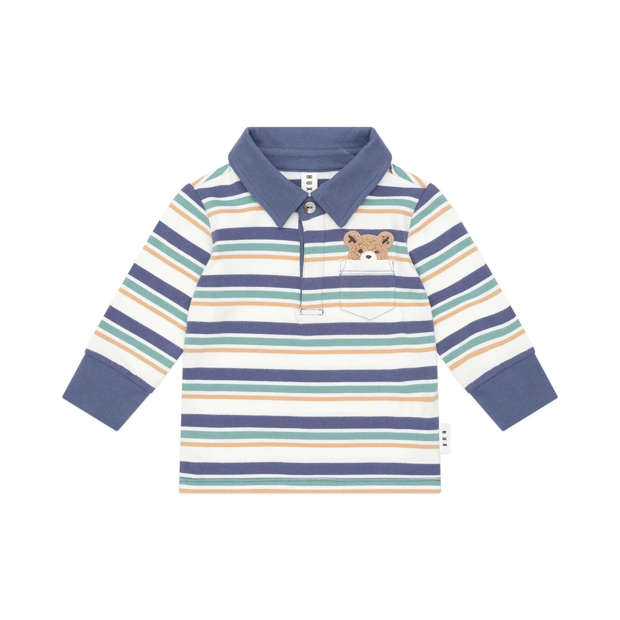Huxbaby Multi Stripe Hiding Hux Polo