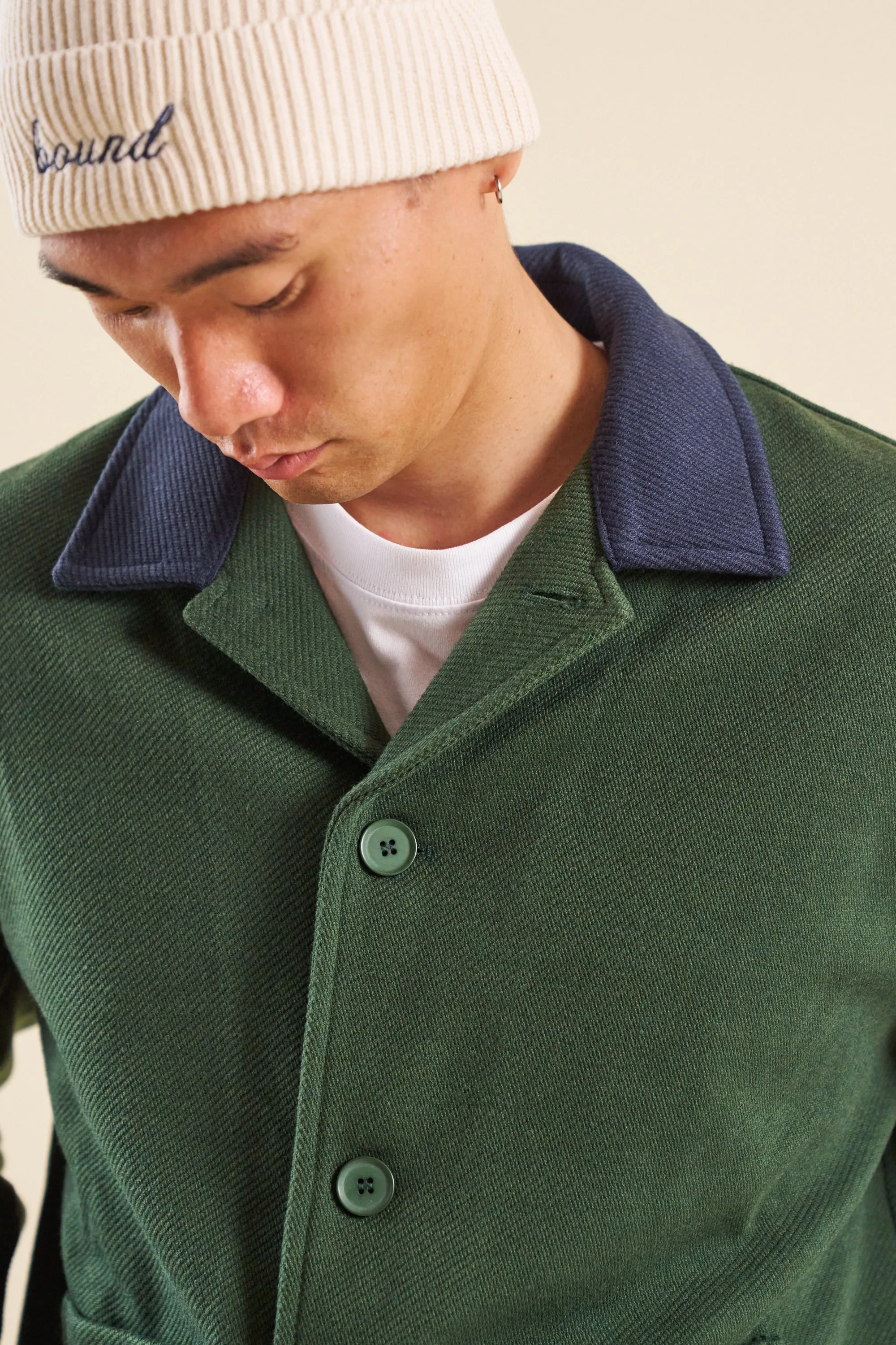 ITSUKU GREEN WORK HEAVY OVERSHIRT