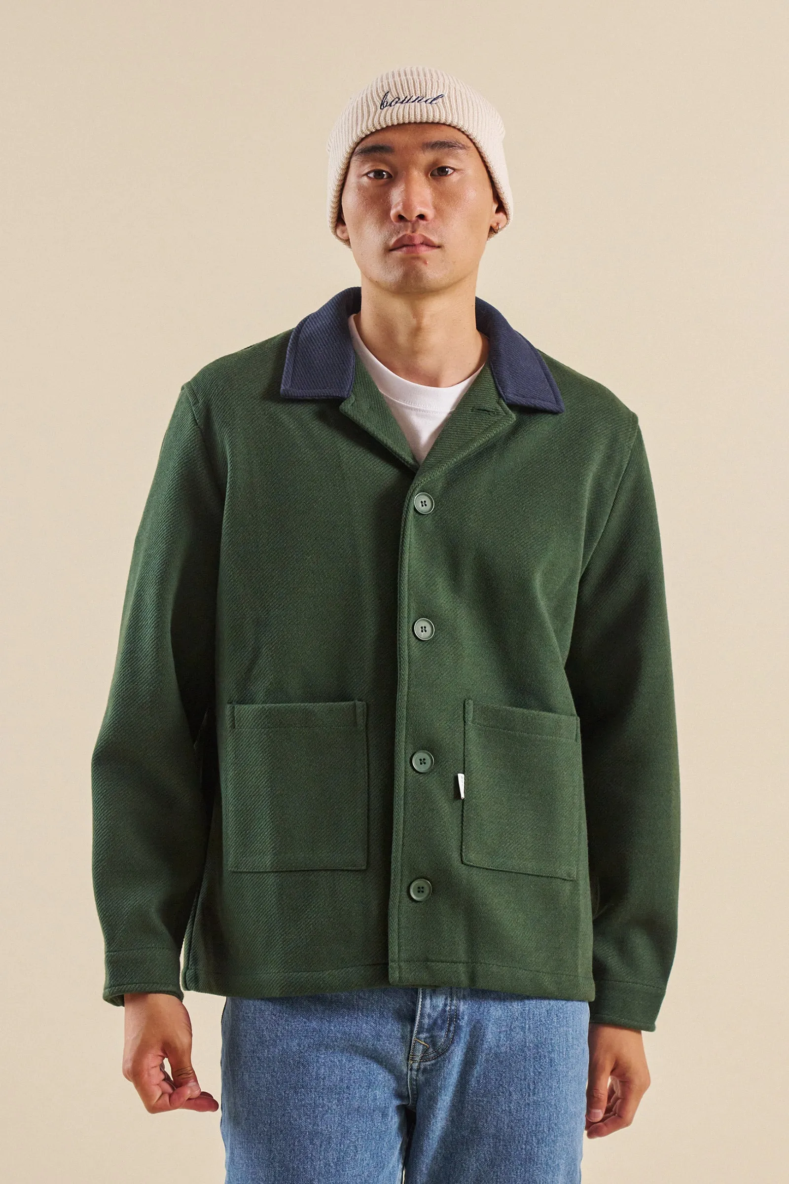 ITSUKU GREEN WORK HEAVY OVERSHIRT
