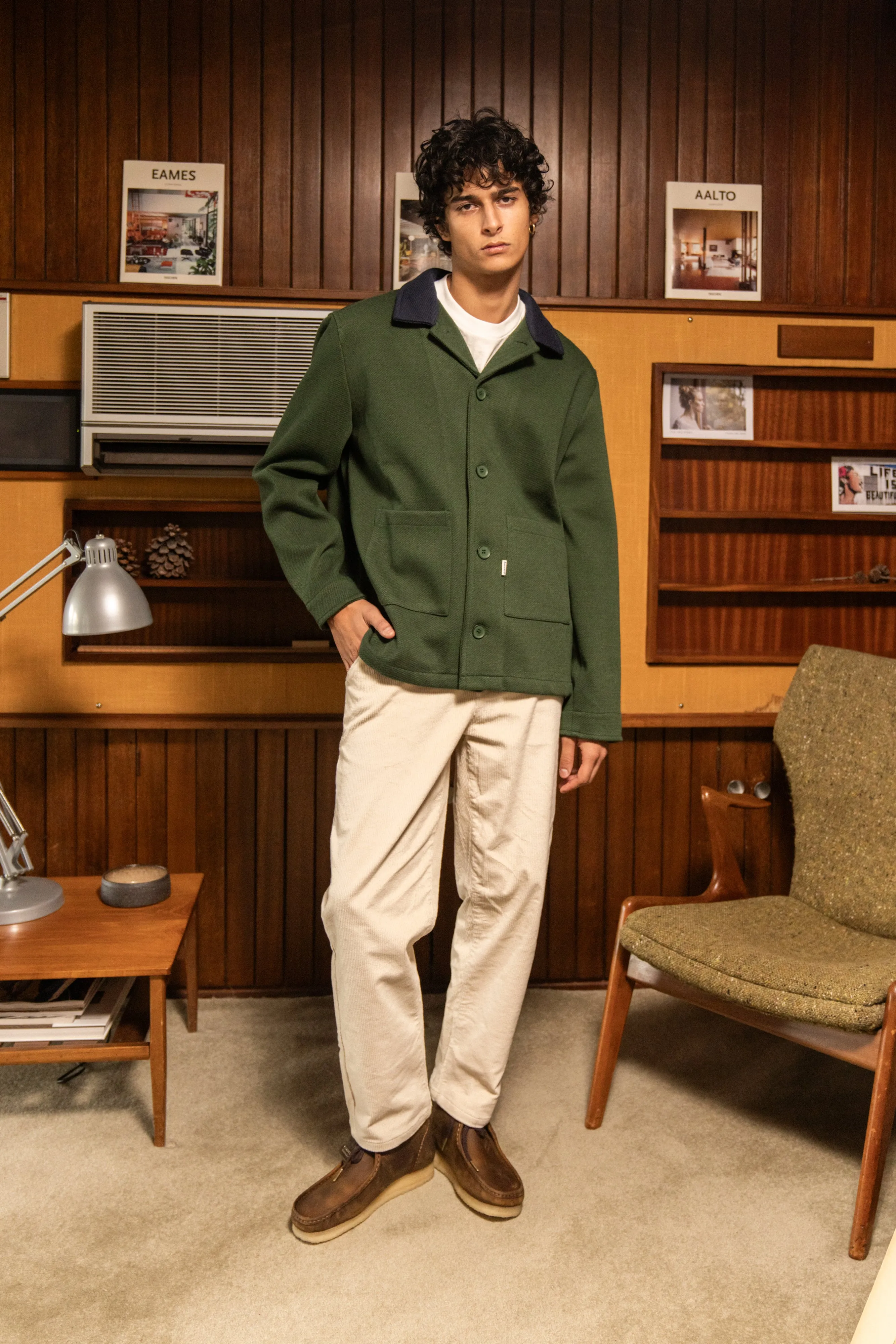 ITSUKU GREEN WORK HEAVY OVERSHIRT