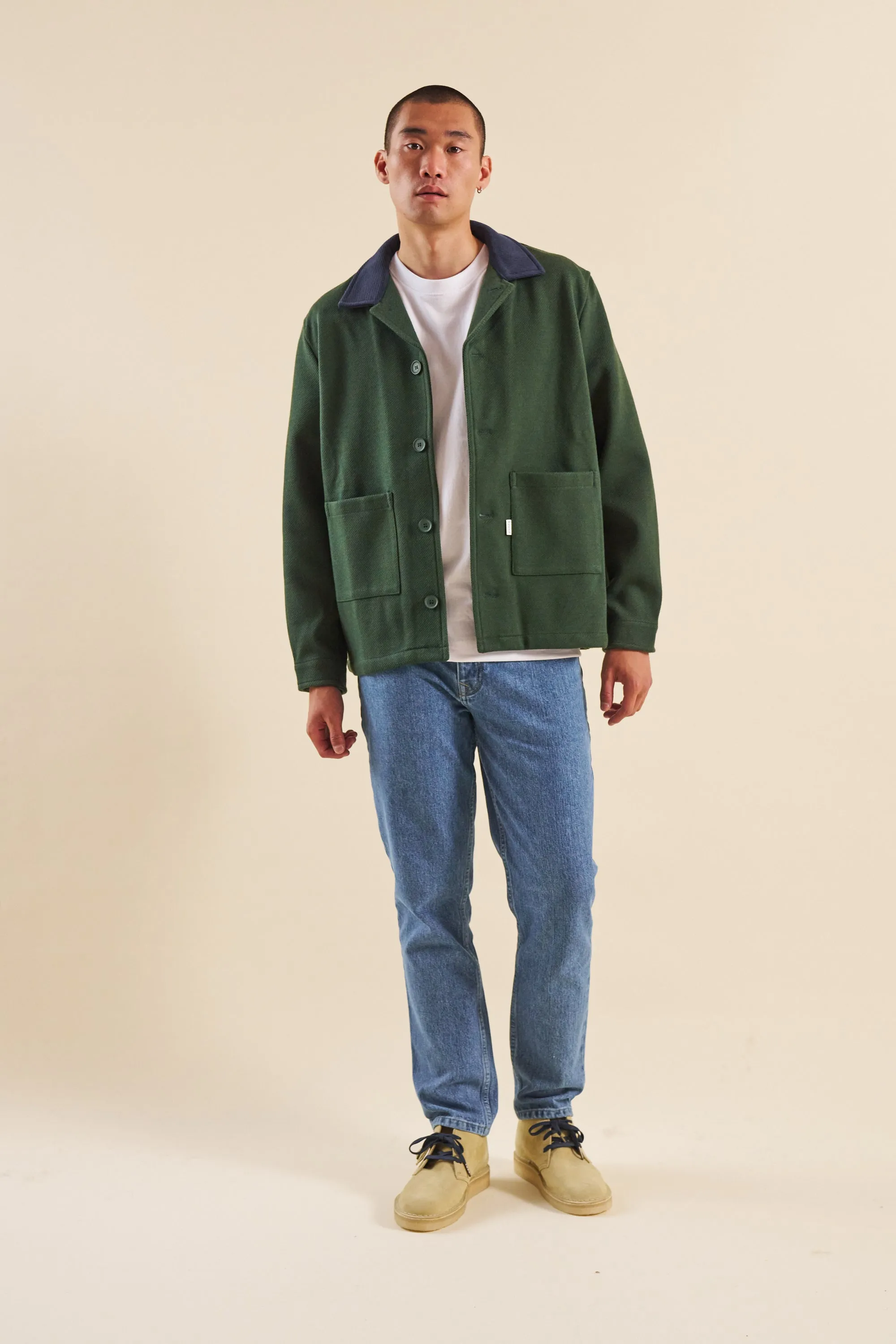 ITSUKU GREEN WORK HEAVY OVERSHIRT