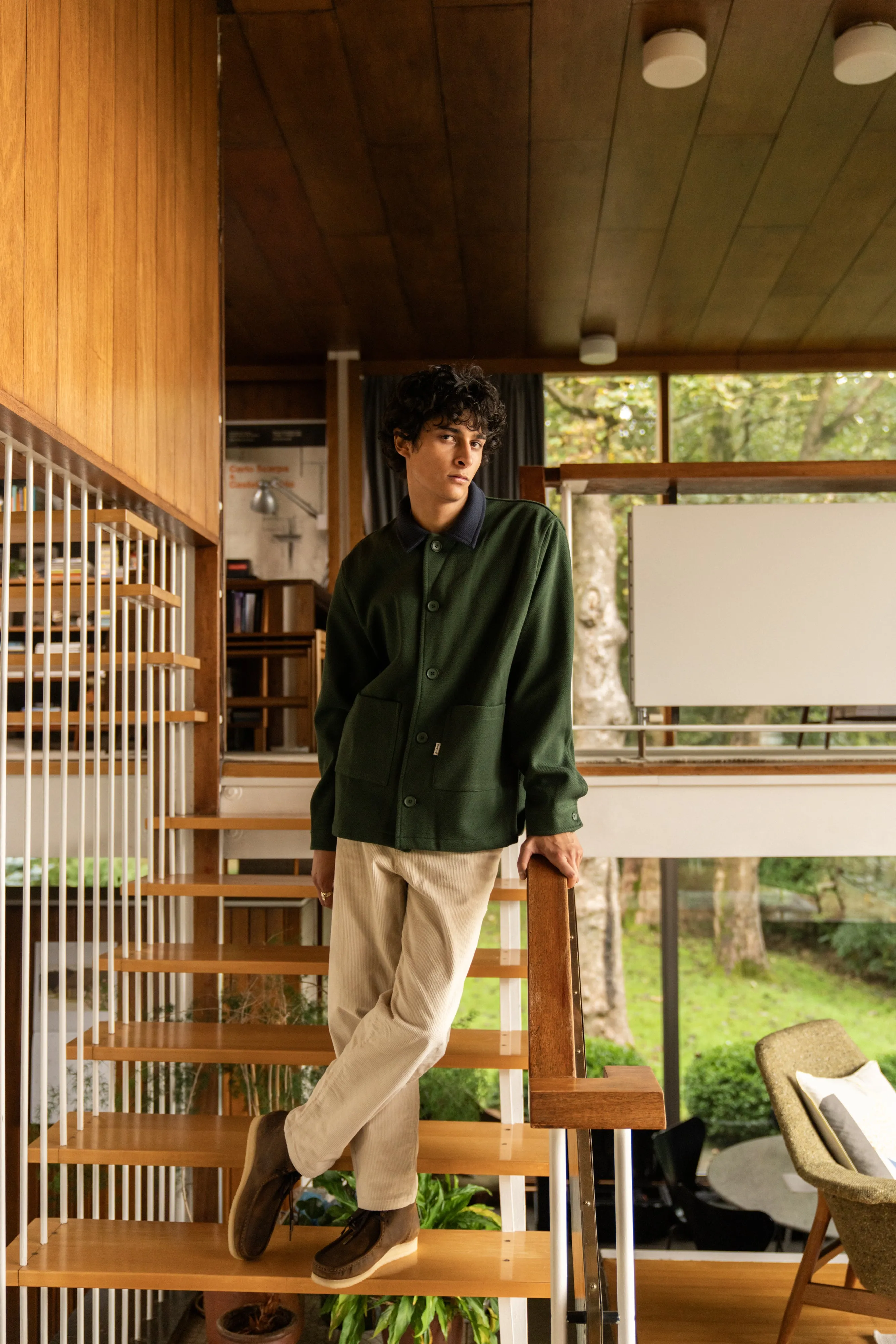 ITSUKU GREEN WORK HEAVY OVERSHIRT