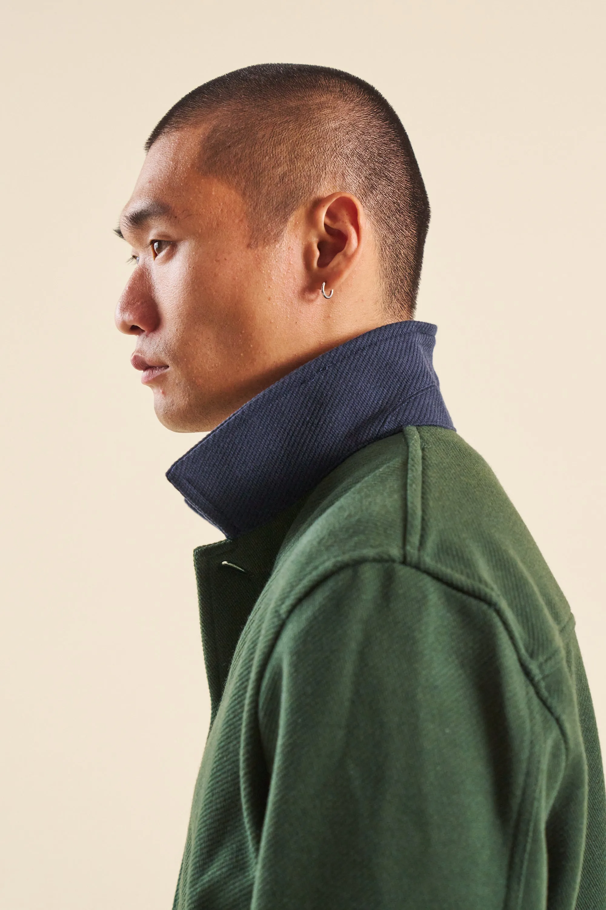 ITSUKU GREEN WORK HEAVY OVERSHIRT