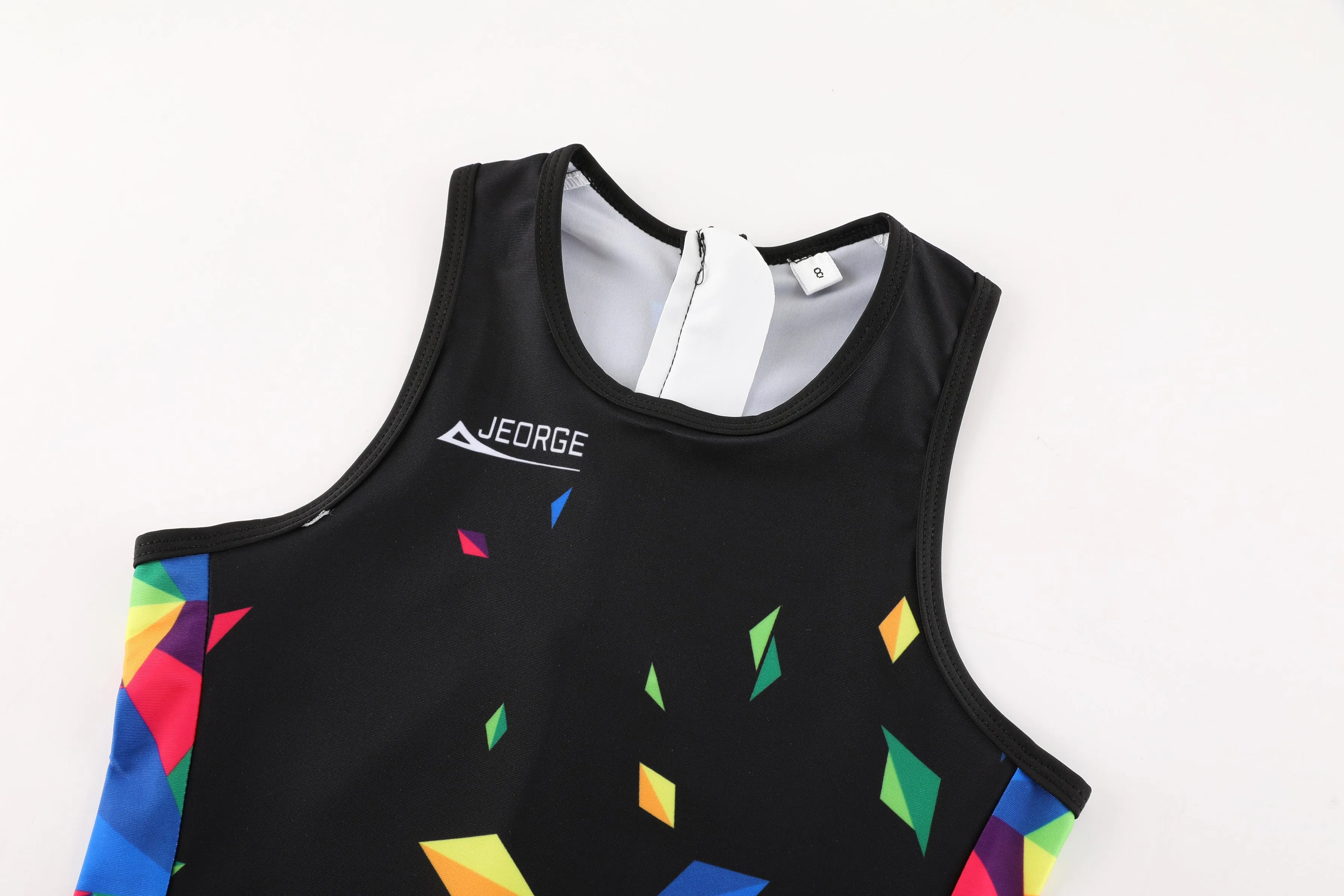 JEORGE Kids Junior Triathlon Suit, Ages 8 to 14, one piece racing suit