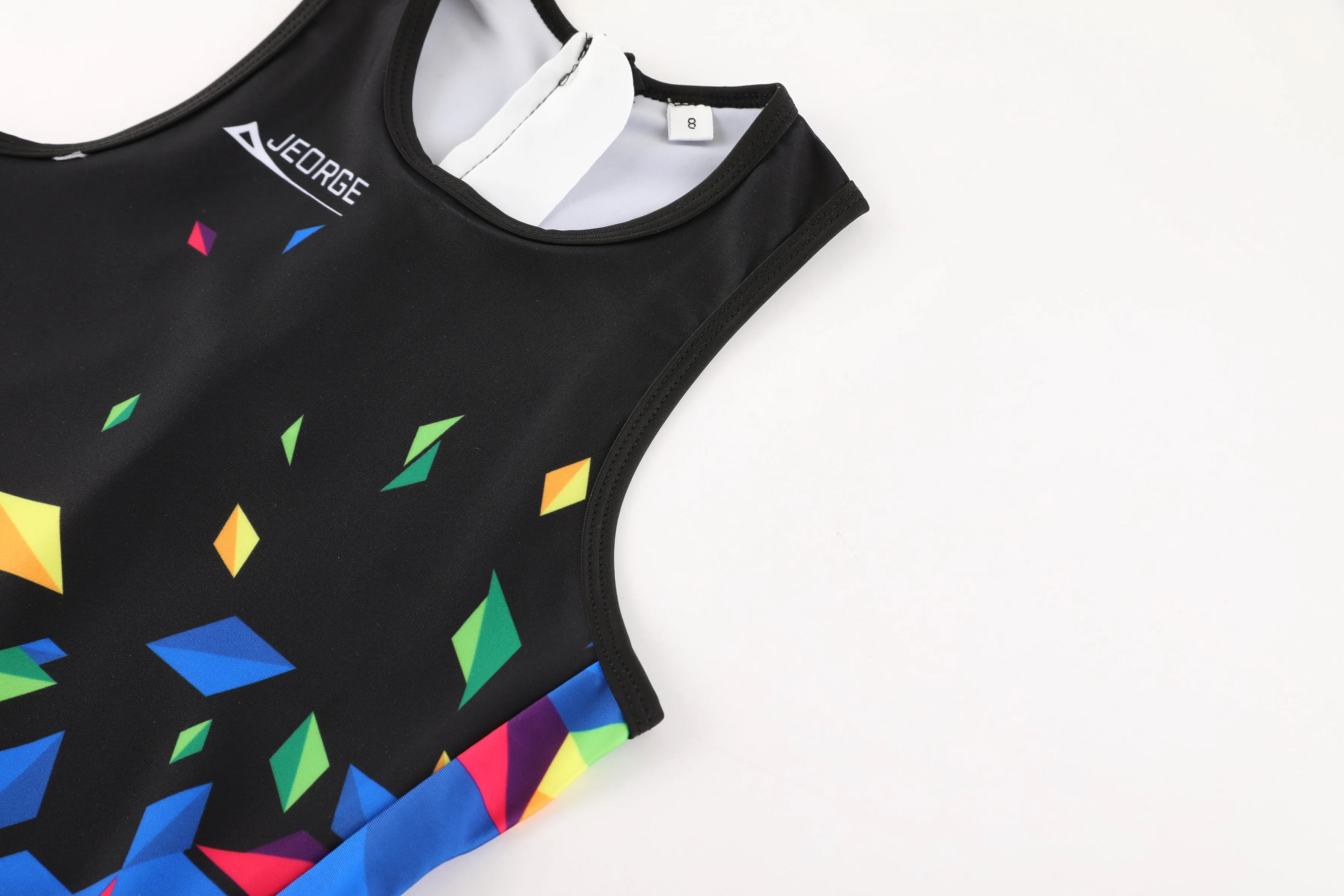 JEORGE Kids Junior Triathlon Suit, Ages 8 to 14, one piece racing suit