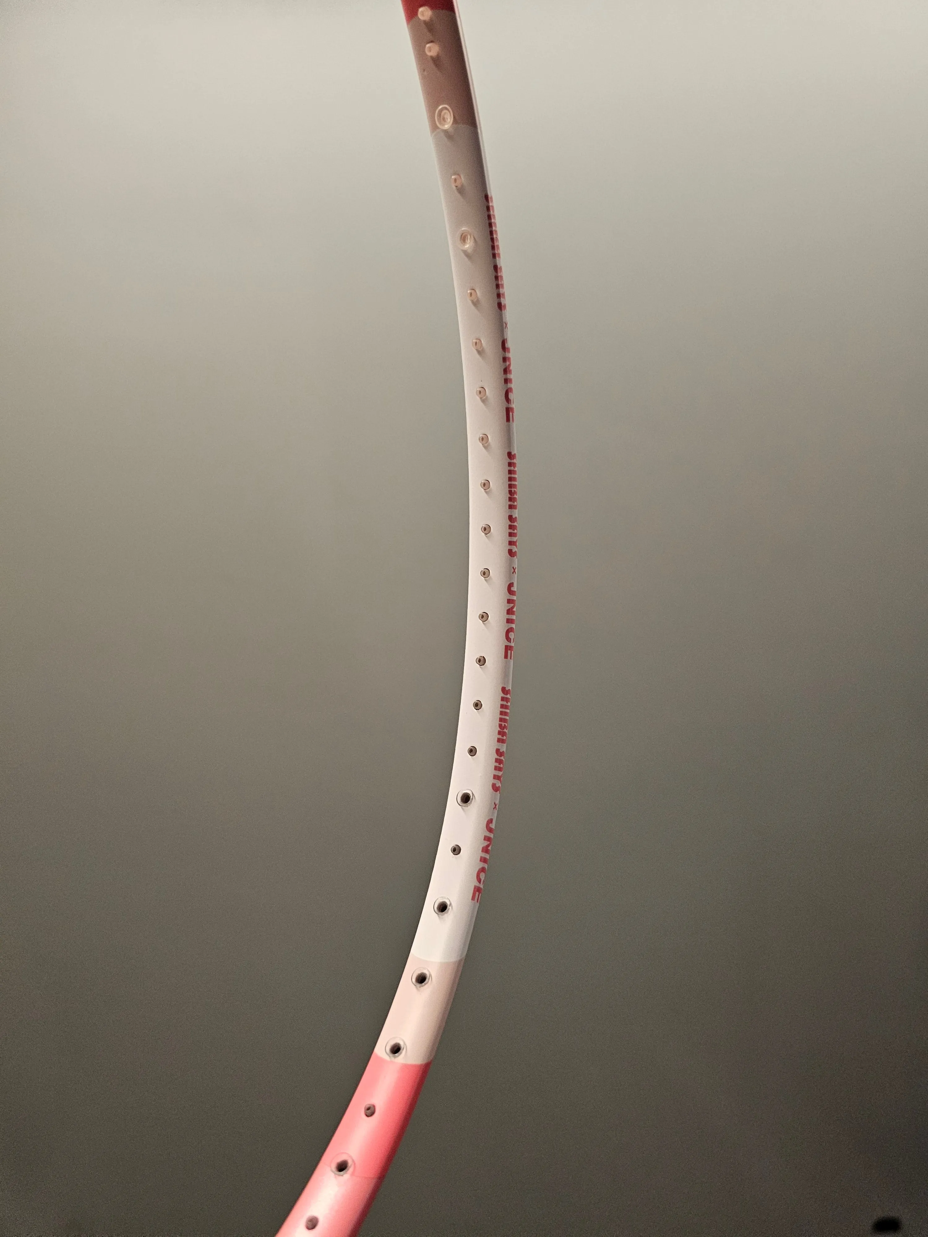 JNICE Shiba Kawaii Pink Badminton Racket with Enhanced Performance Features