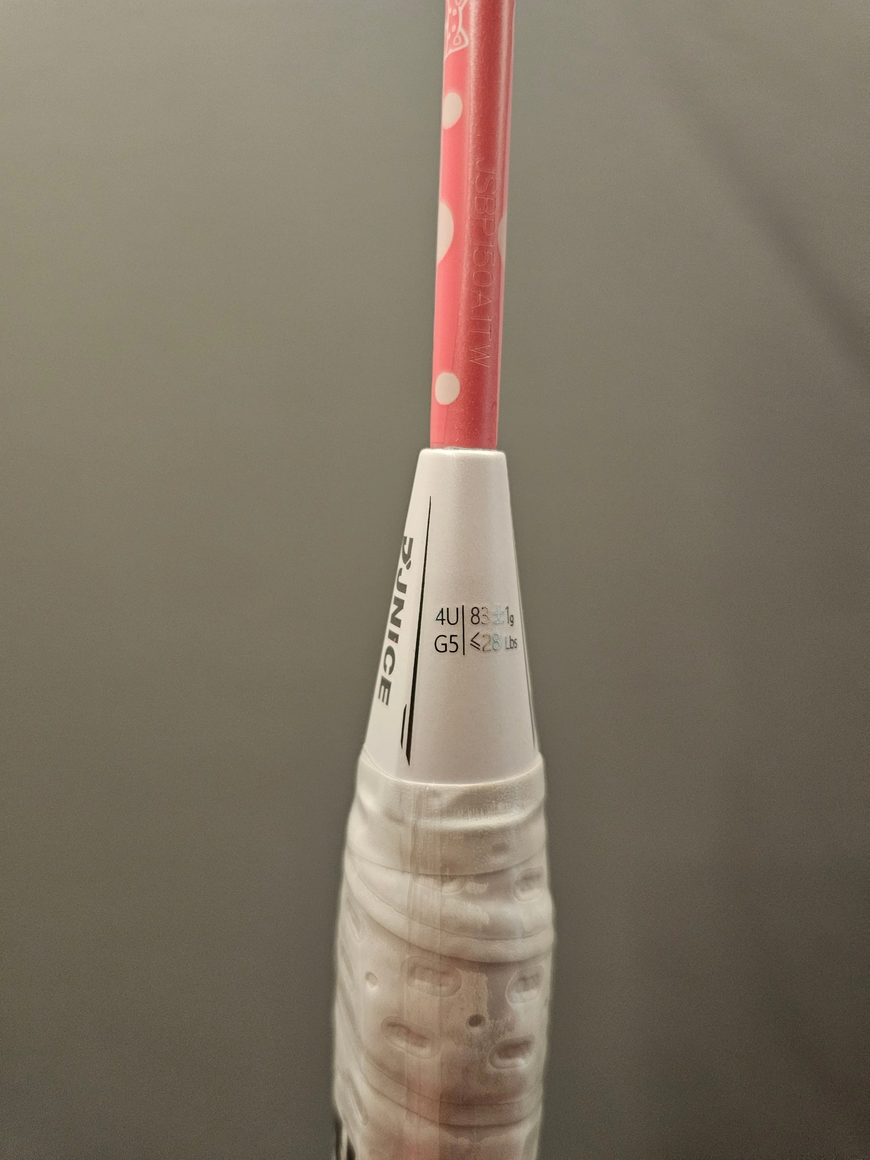 JNICE Shiba Kawaii Pink Badminton Racket with Enhanced Performance Features