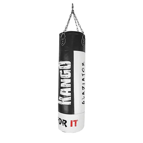 Kango Go Easy Martial Arts 120 CM 40 KG Leather Boxing MMA Black White Punching Bag [WS]
