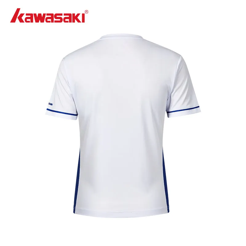 Kawasaki Mens badminton T Shirt K1C02-A1929-1 White/Green