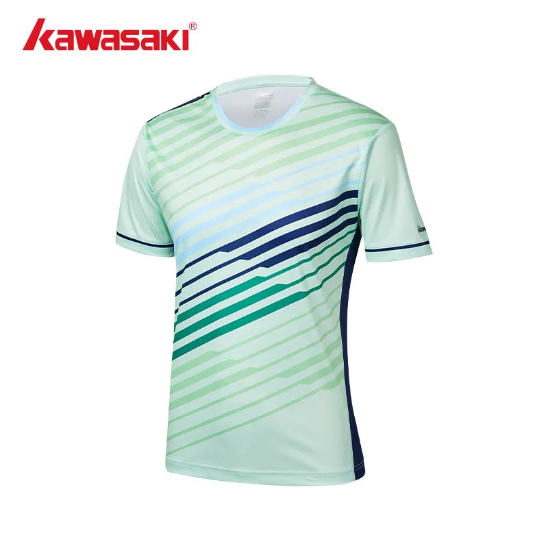 Kawasaki Mens badminton T Shirt K1C02-A1929-1 White/Green