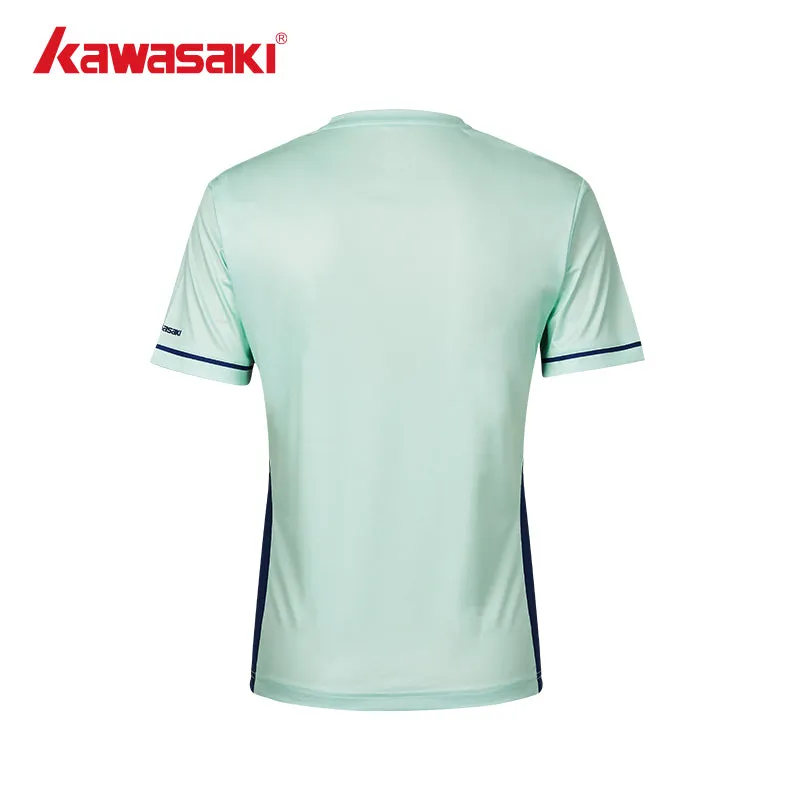 Kawasaki Mens badminton T Shirt K1C02-A1929-1 White/Green