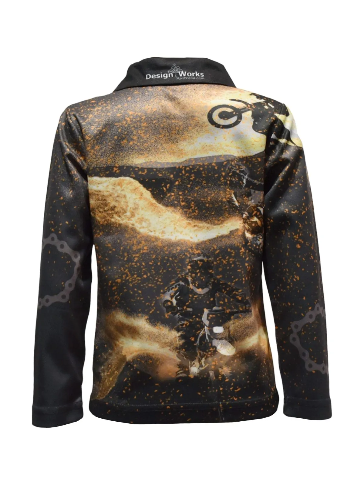 Kids Long Sleeve Camping Shirts - Dirt Bikes