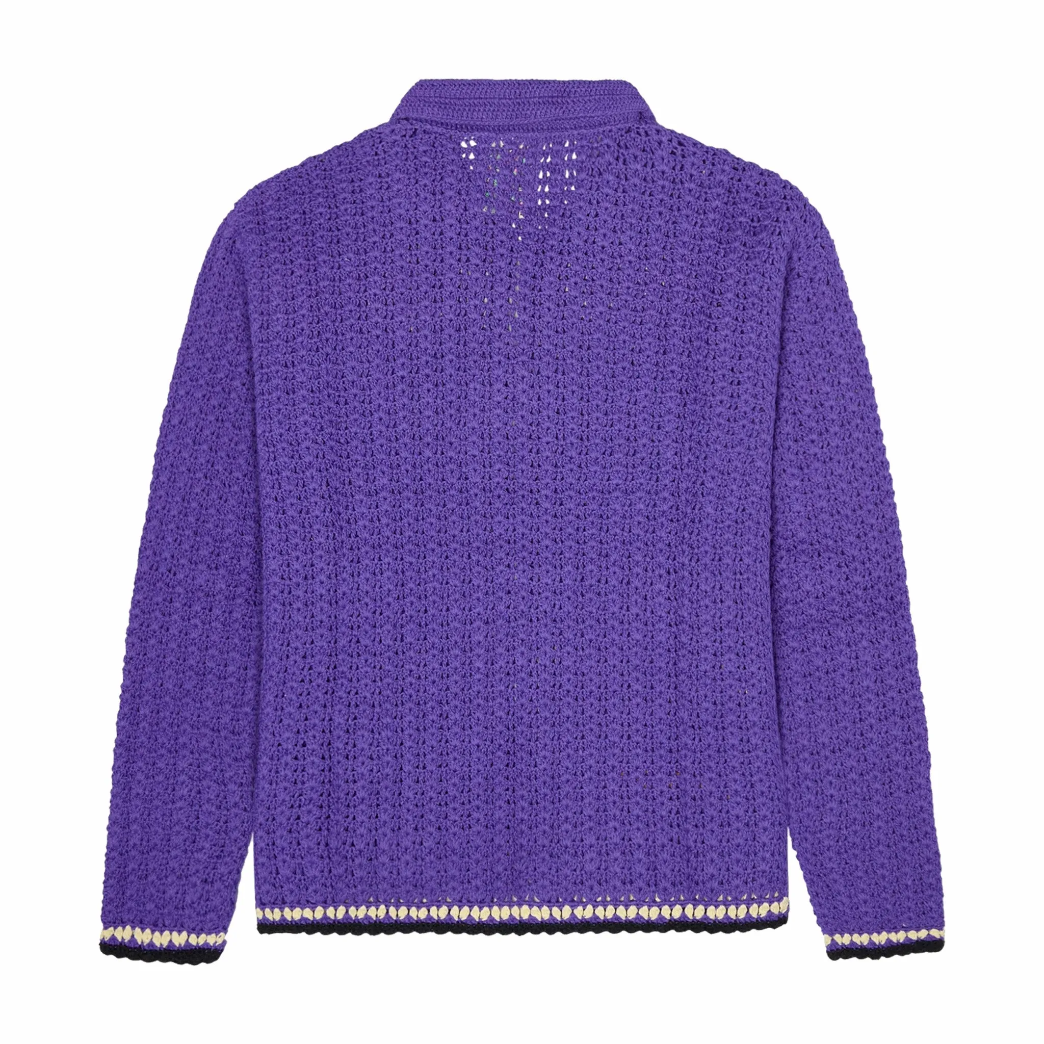 KidSuper Studios Crochet Longleeve Shirt (Purple)