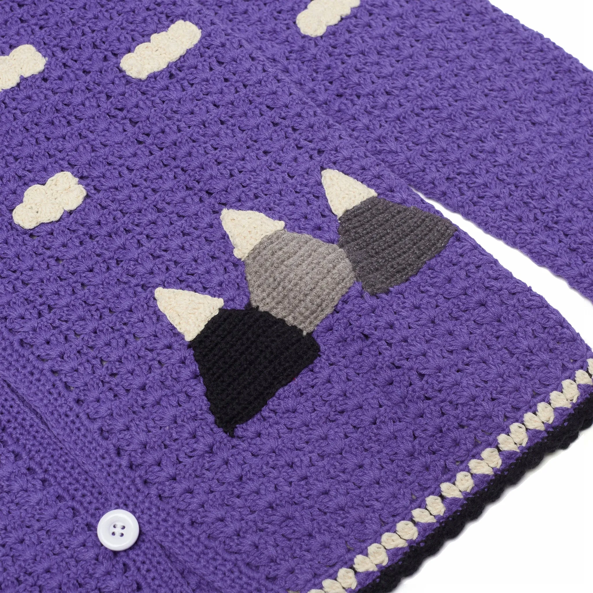 KidSuper Studios Crochet Longleeve Shirt (Purple)