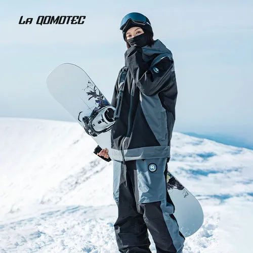 LA QOMOTEC Black Airplane Ski Suit