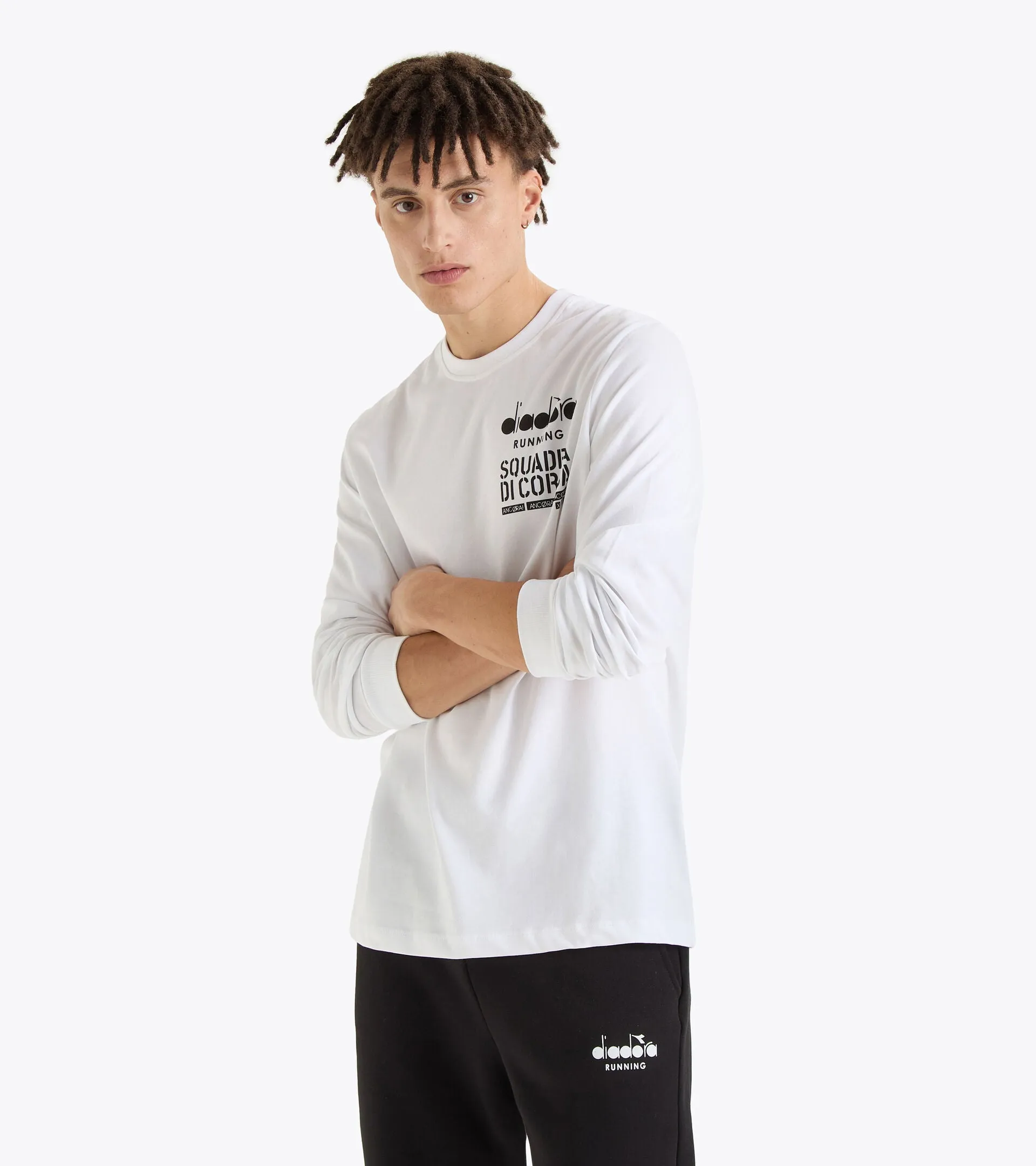 LONG SLEEVE T-SHIRT SQUADRA DI CORSA - OPTICAL WHITE
