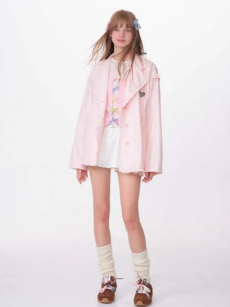 Loose Waist Drawstring Windbreaker【s0000007146】