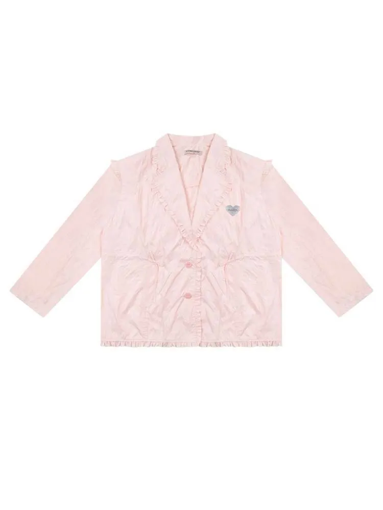 Loose Waist Drawstring Windbreaker【s0000007146】