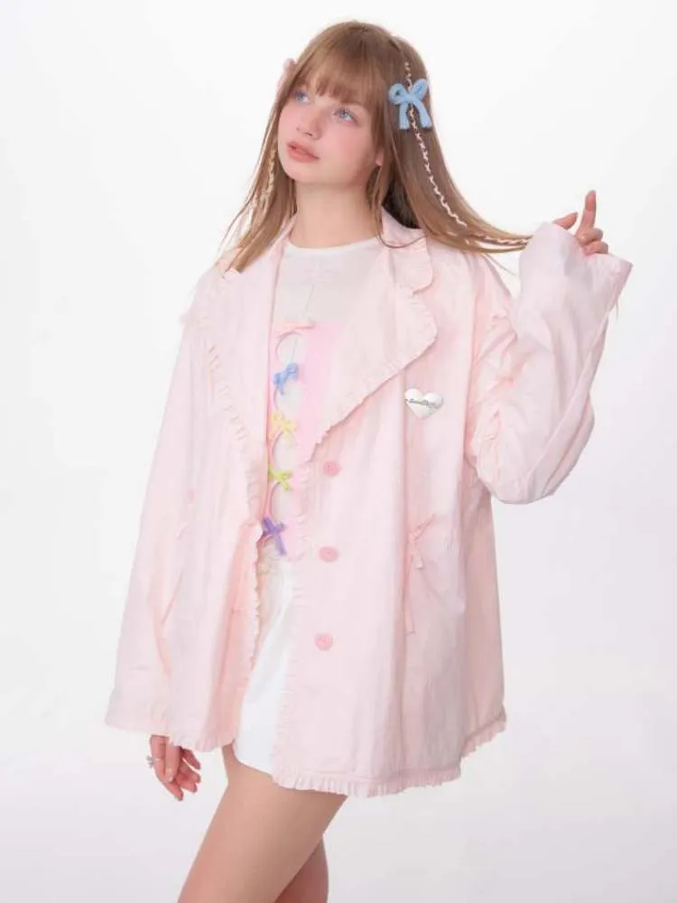 Loose Waist Drawstring Windbreaker【s0000007146】