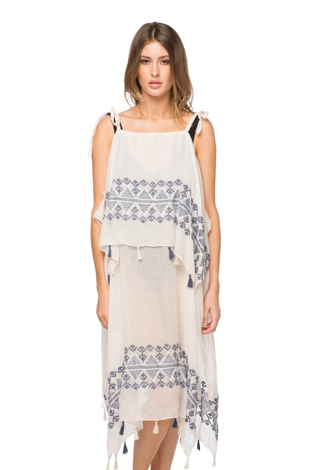 May Showers Embroidery Fabric | Coastal Getaway Dress