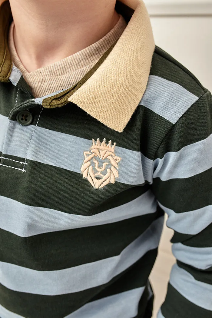 Milky Rugby - Green Stripe