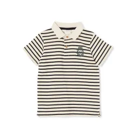 Milky Stripe Polo