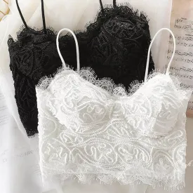 Miranda lace cropped Bustier Tops