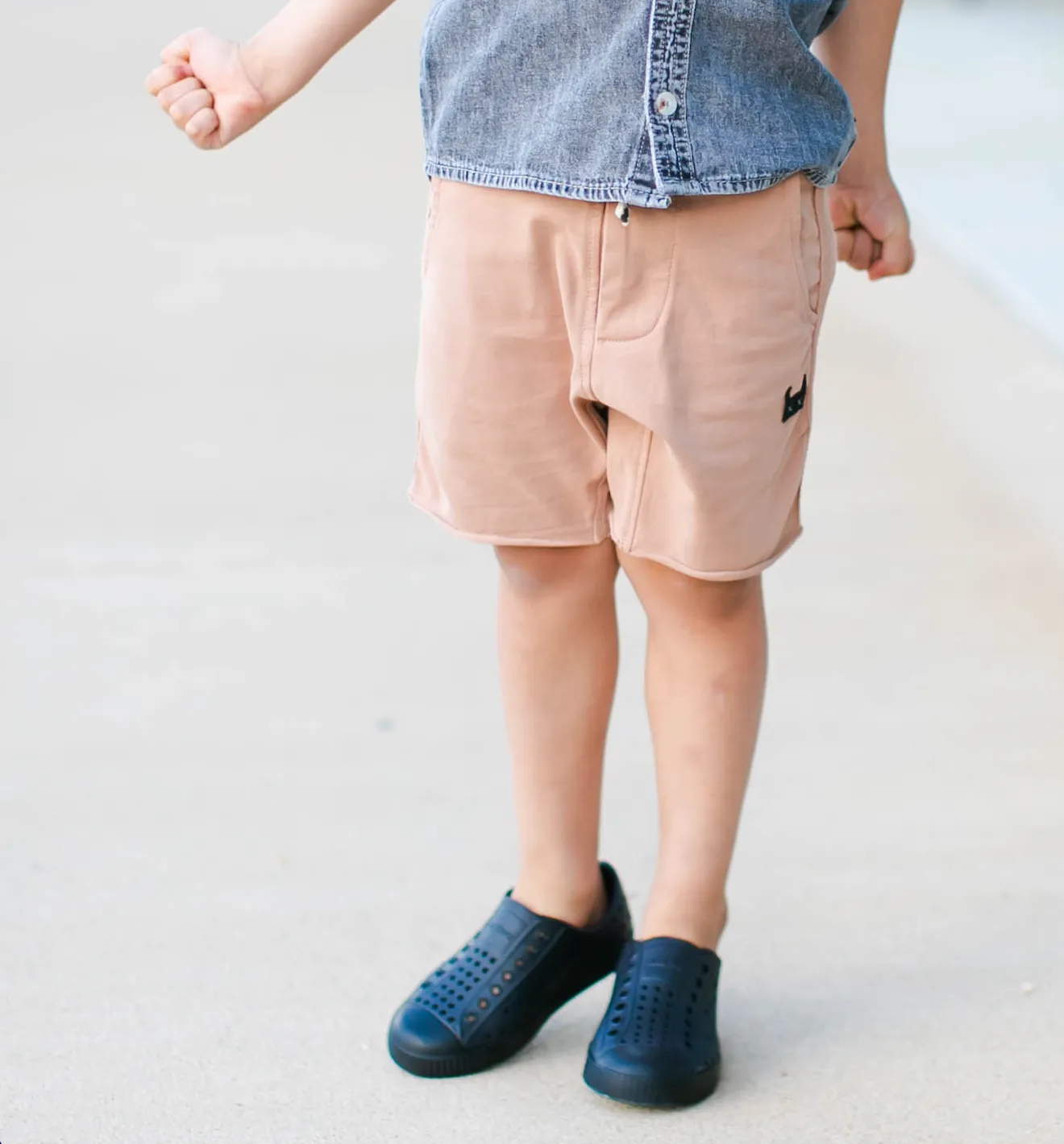 Munster Kids - Kewell Track Shorts in Washed Fawn