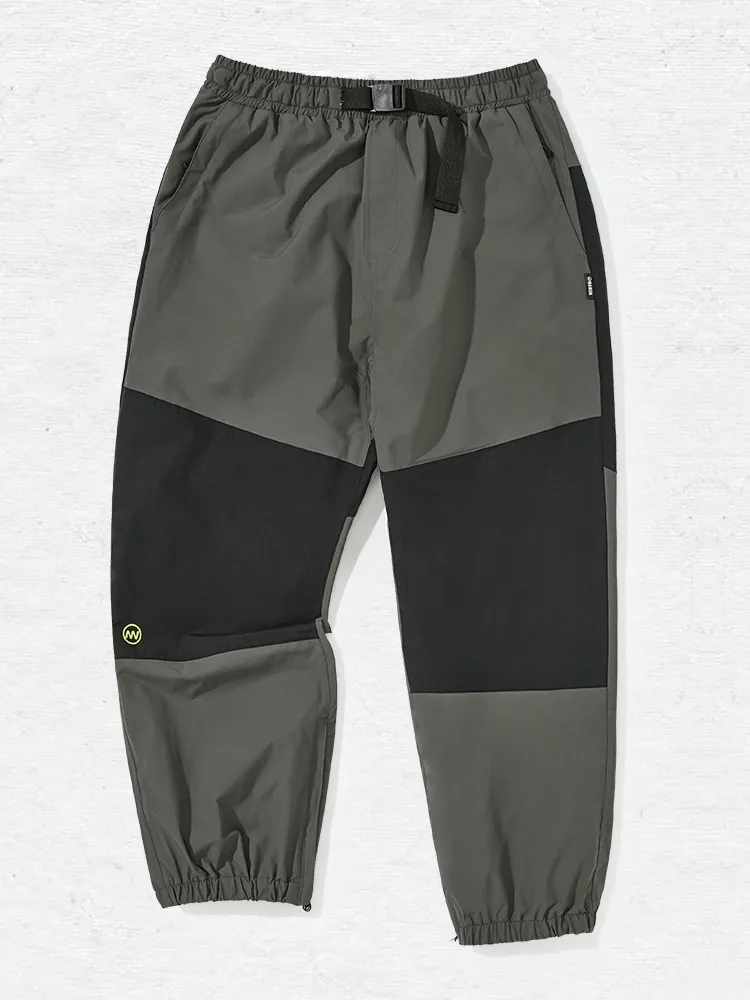 NANDN Colorblock Narrow Mouth Ski Snow Pants - Unisex