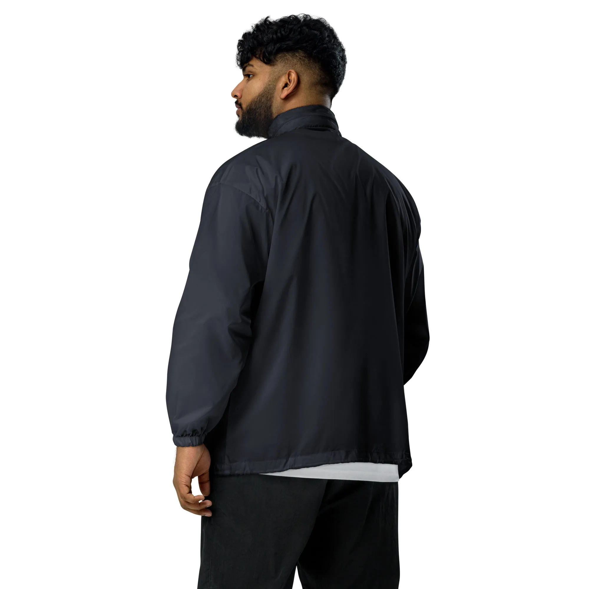 Otto's Teal on Blue Unisex windbreaker