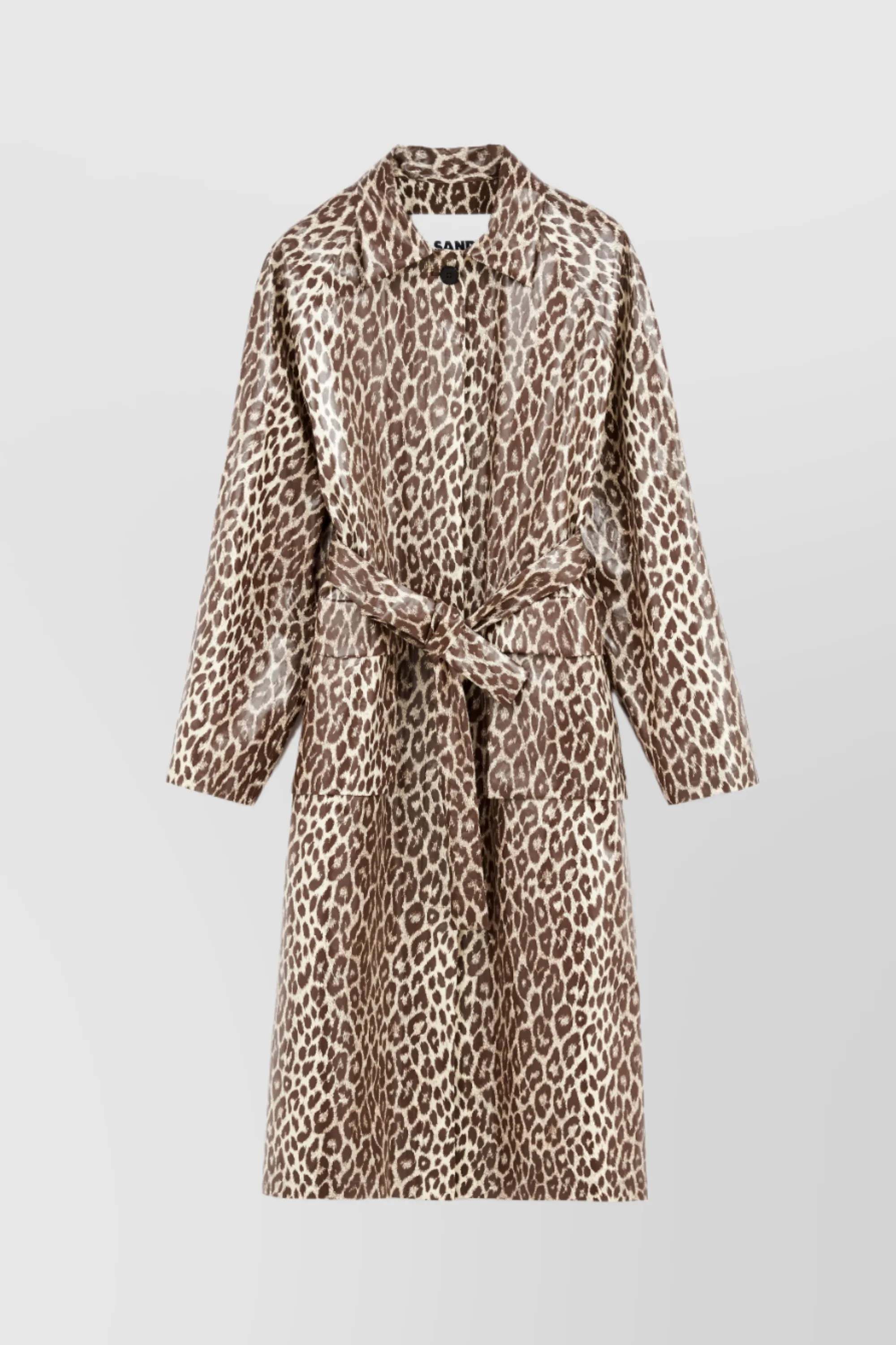 Printed leopard sporty coat