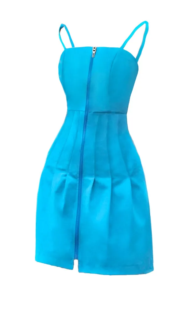 【Quinnbie】Lake Blue Windbreaker Skirt