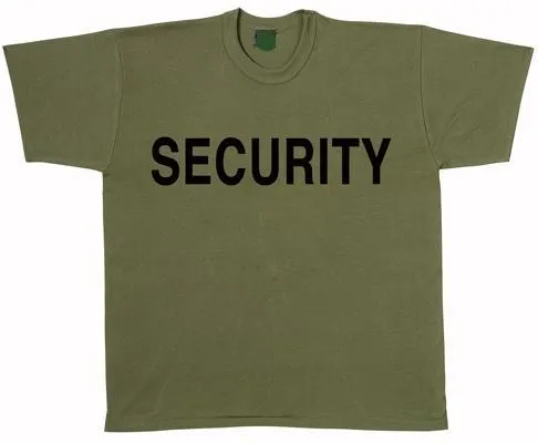 Security T-Shirt Adult Unisex