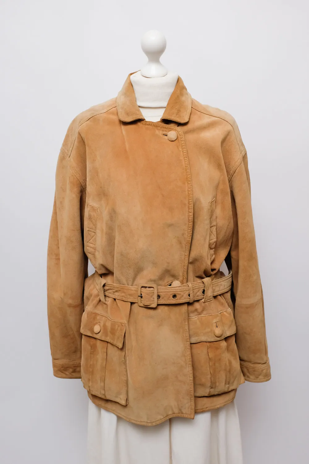 SUEDE VINTAGE LEATHER BLAZER JACKET