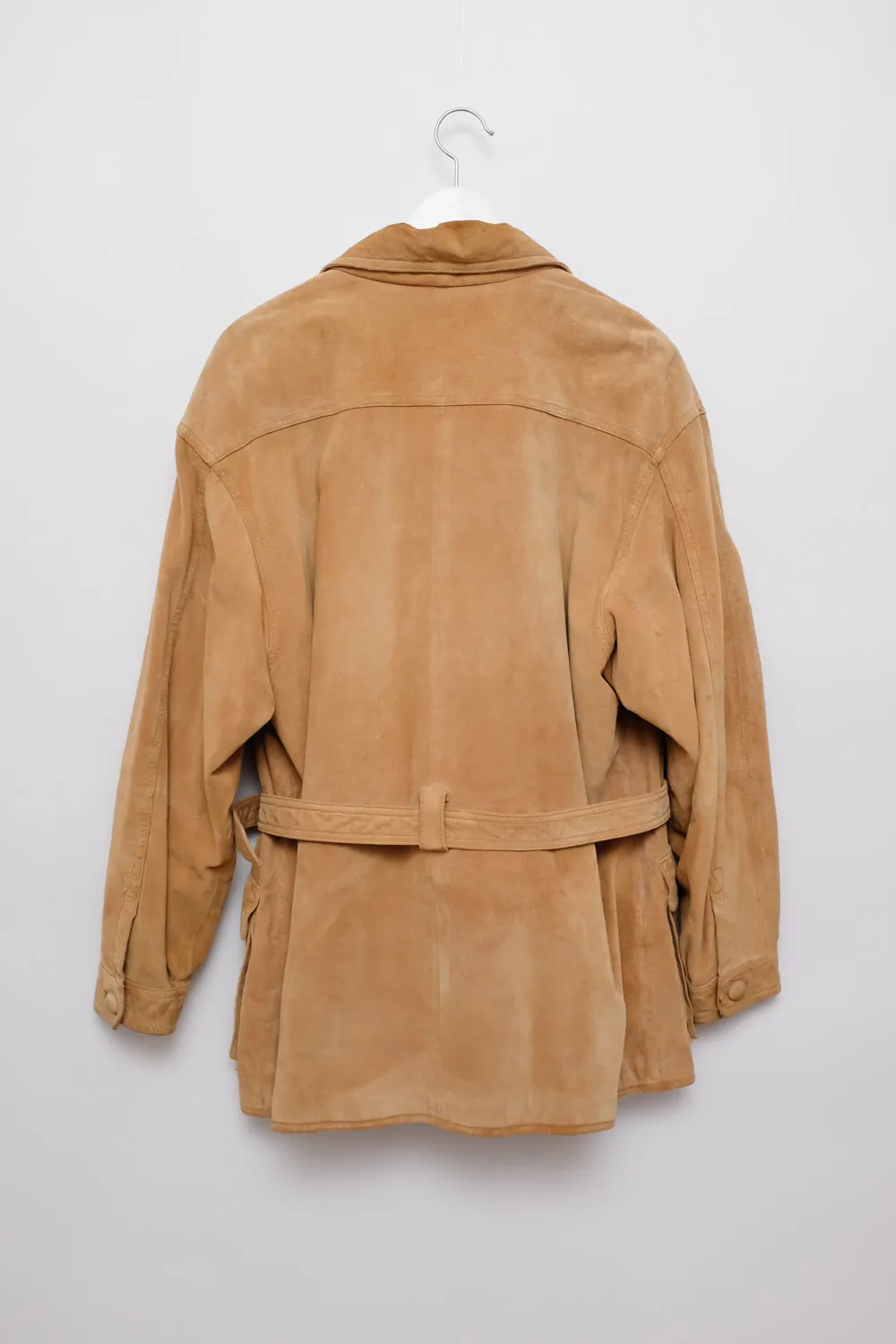 SUEDE VINTAGE LEATHER BLAZER JACKET