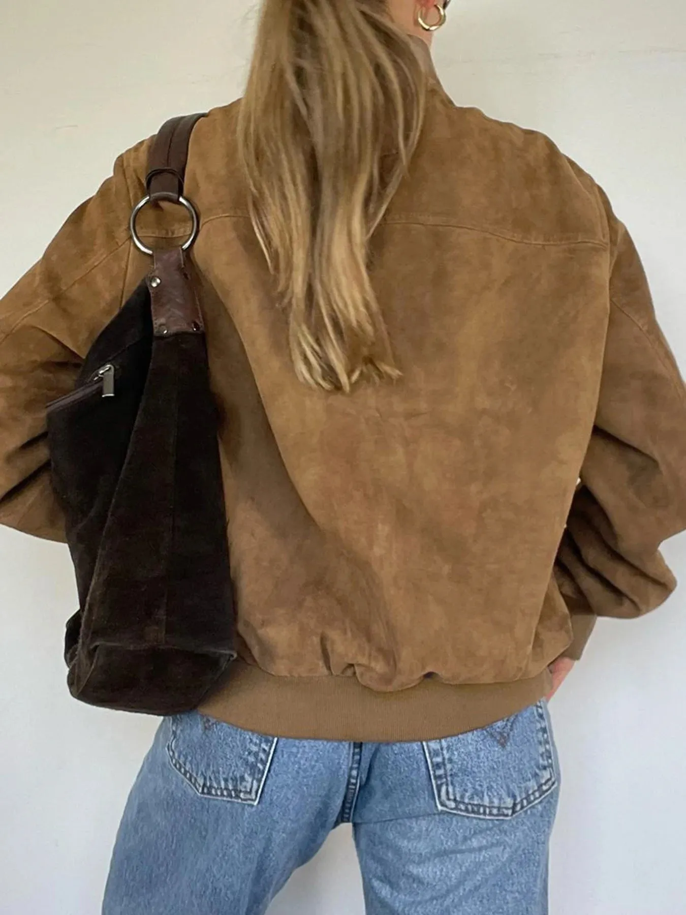 TAVIMART  -  Vintage Casual Solid Pu Leather Jackets Basic Zipper Long Sleeve Coats Women Autumn Winter Fashion Streetwear Lady