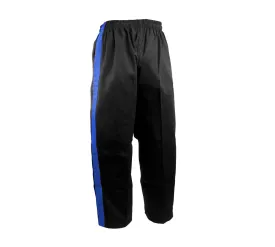 Team Pants, Black, 1 Blue Stripe