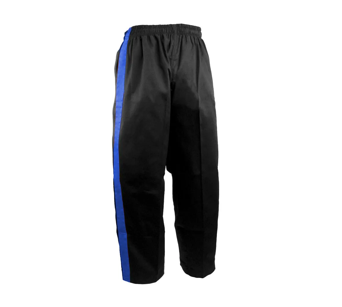 Team Pants, Black, 1 Blue Stripe