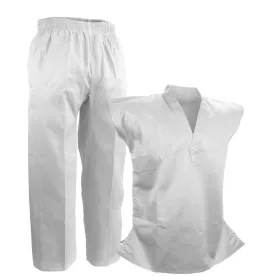 Team Set, V-Neck, Sleeveless, White