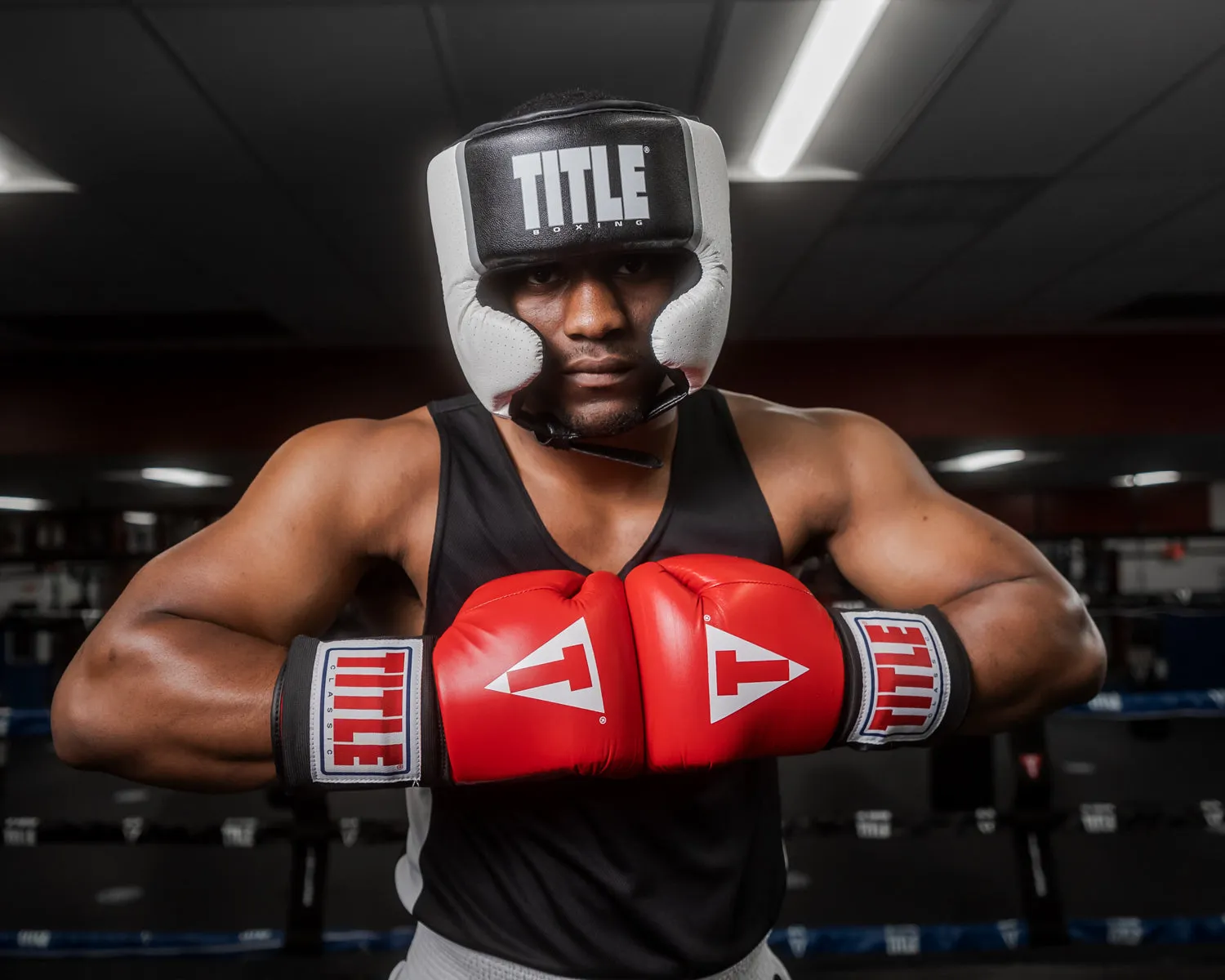 TITLE Boxing Aerovent Elite USA Boxing Competition Headgear – With Cheeks