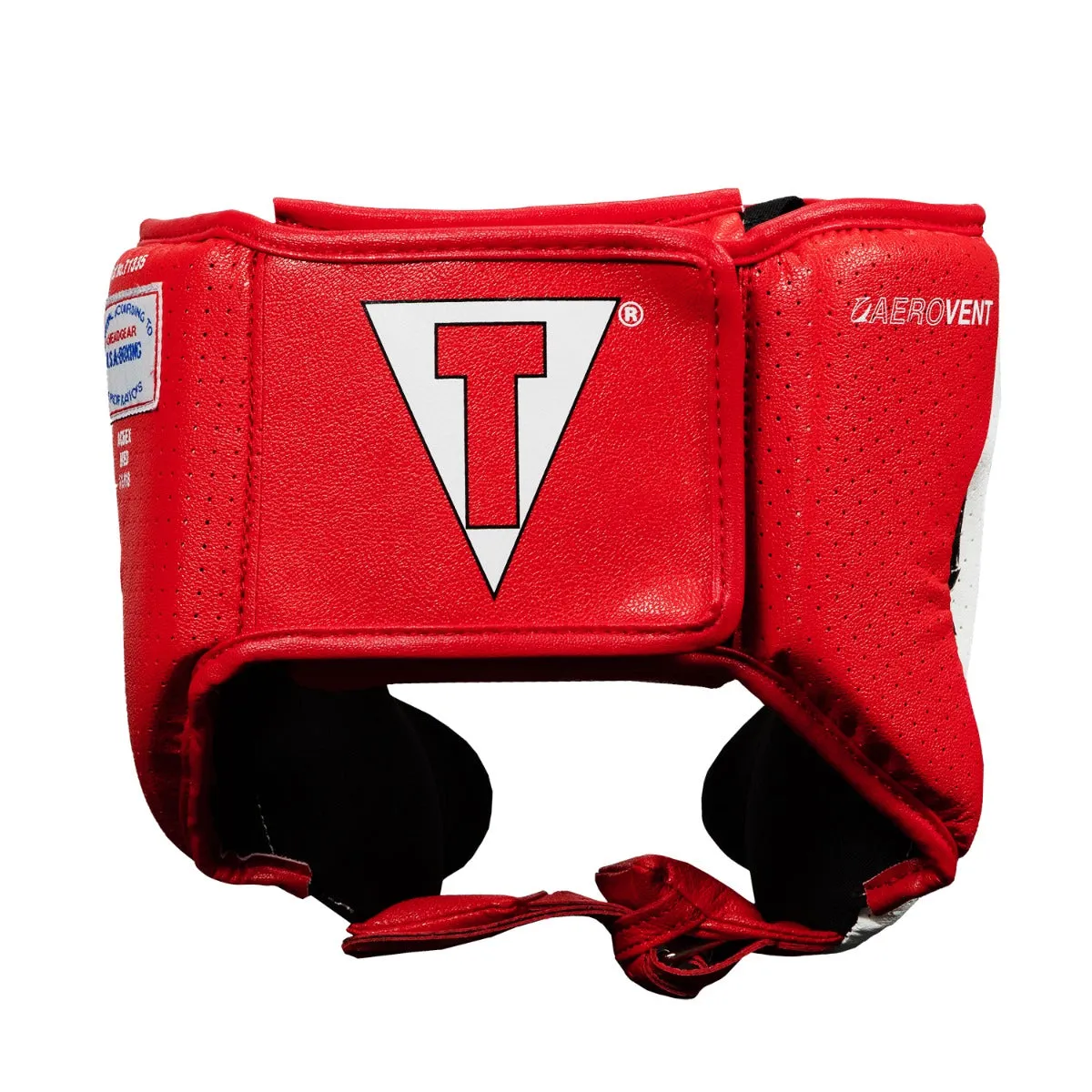 TITLE Boxing Aerovent Elite USA Boxing Competition Headgear – With Cheeks