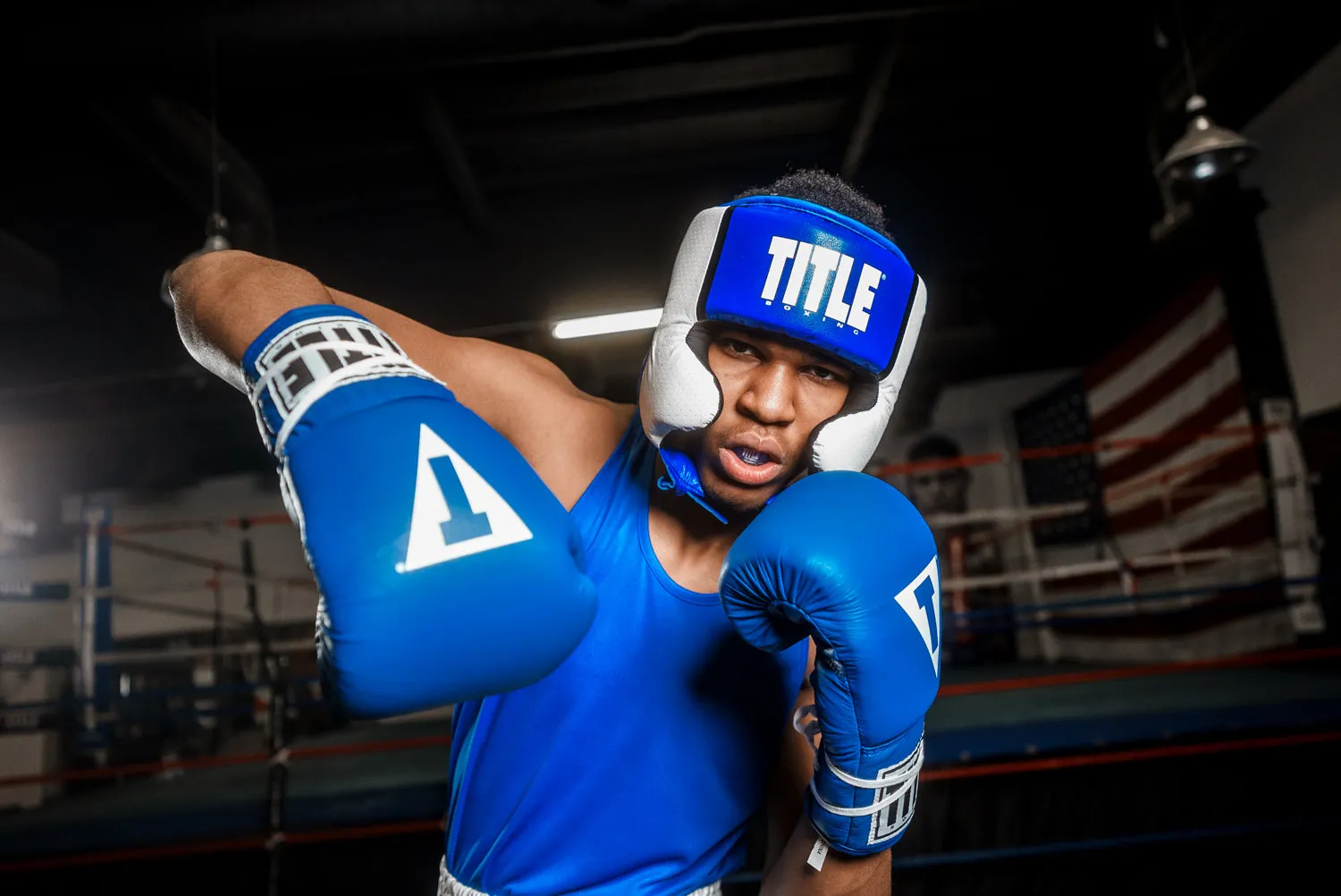 TITLE Boxing Aerovent Elite USA Boxing Competition Headgear – With Cheeks