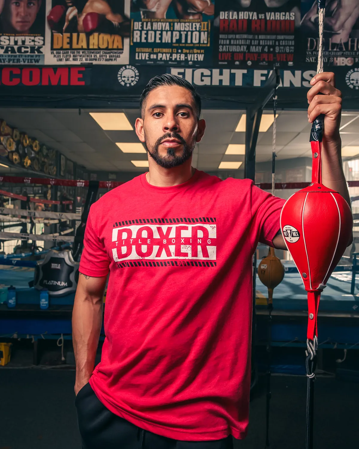 TITLE Boxing Distressed Boxer Tee